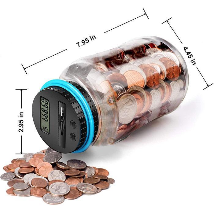 Elektronisk sparbössa med automatisk räknare
