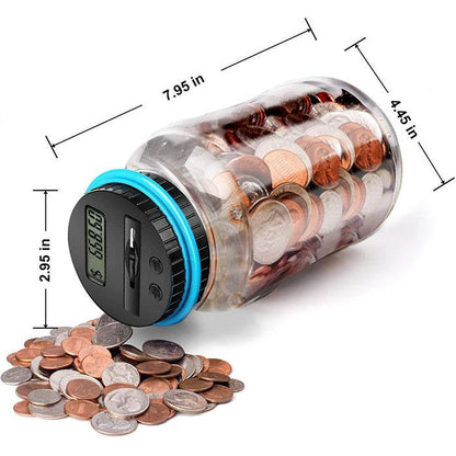 Elektronisk sparbössa med automatisk räknare