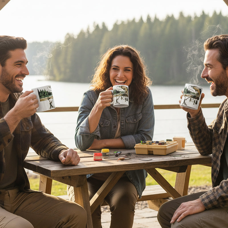 Fiskarens kaffemugg - Rolig present