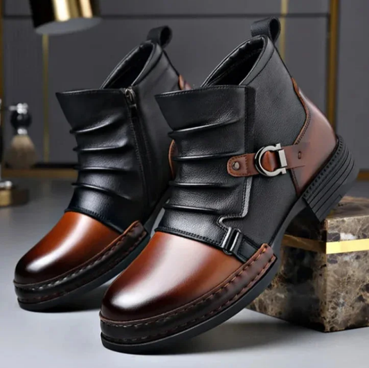 Chelsea boots för herr – stilrena ankelboots (högkvalitativt konstläder)