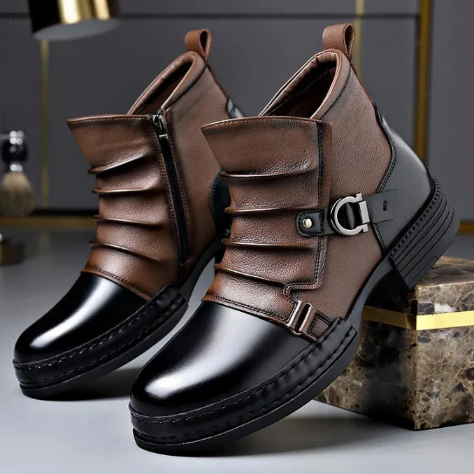Chelsea boots för herr – stilrena ankelboots (högkvalitativt konstläder)