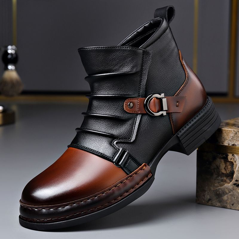 Chelsea boots för herr – stilrena ankelboots (högkvalitativt konstläder)