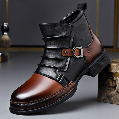 Chelsea boots för herr – stilrena ankelboots (högkvalitativt konstläder)