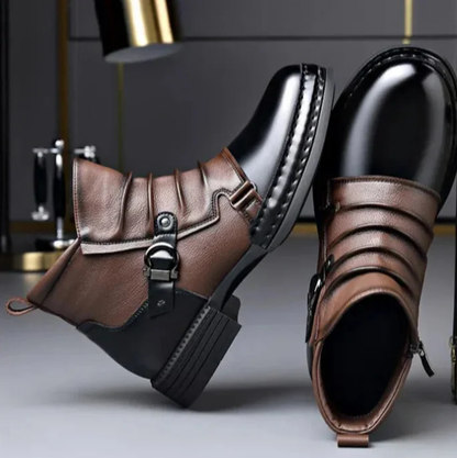 Chelsea boots för herr – stilrena ankelboots (högkvalitativt konstläder)