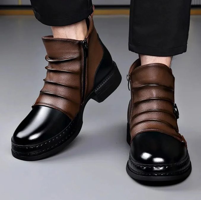 Chelsea boots för herr – stilrena ankelboots (högkvalitativt konstläder)