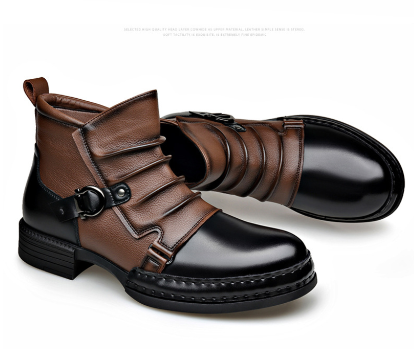 Chelsea boots för herr – stilrena ankelboots (högkvalitativt konstläder)