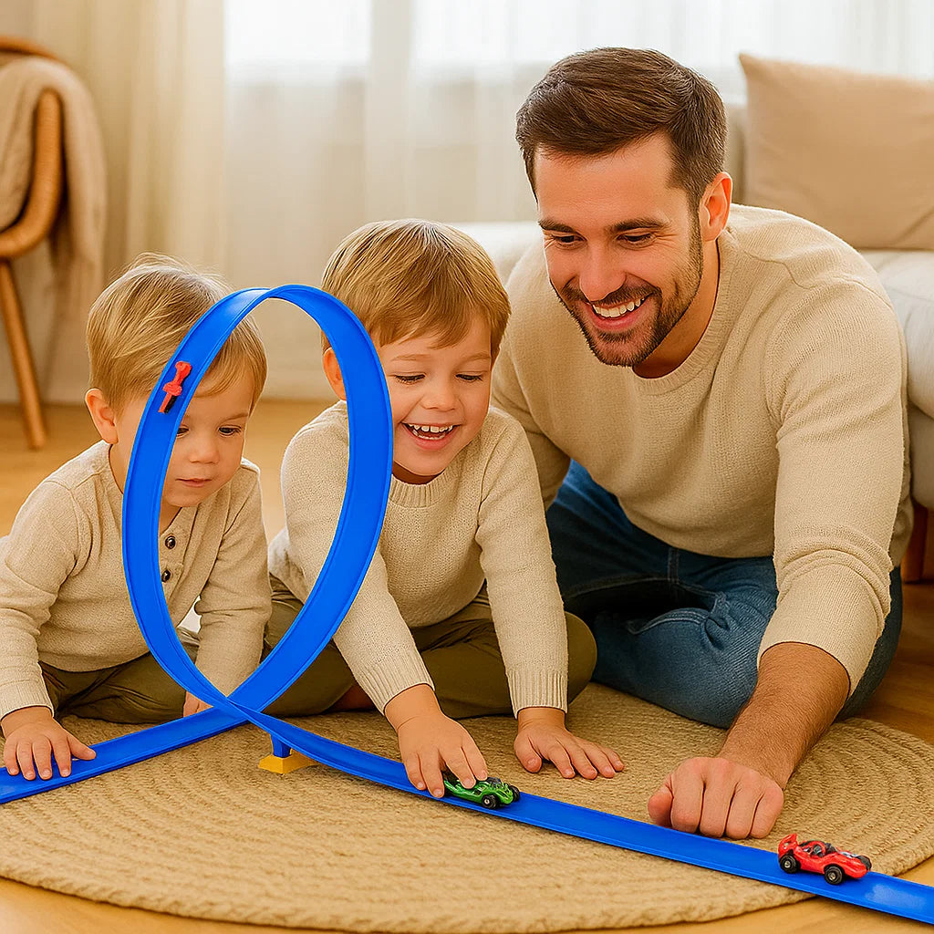 Flexibelt racerbana byggset