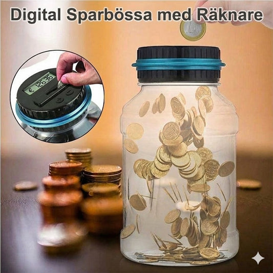 Elektronisk sparbössa med automatisk räknare