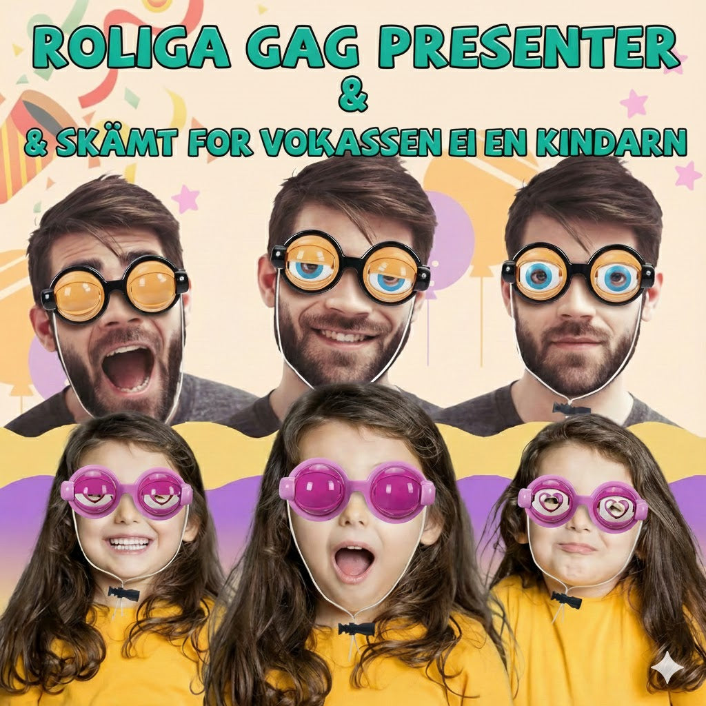 Roliga blinkande glasögon