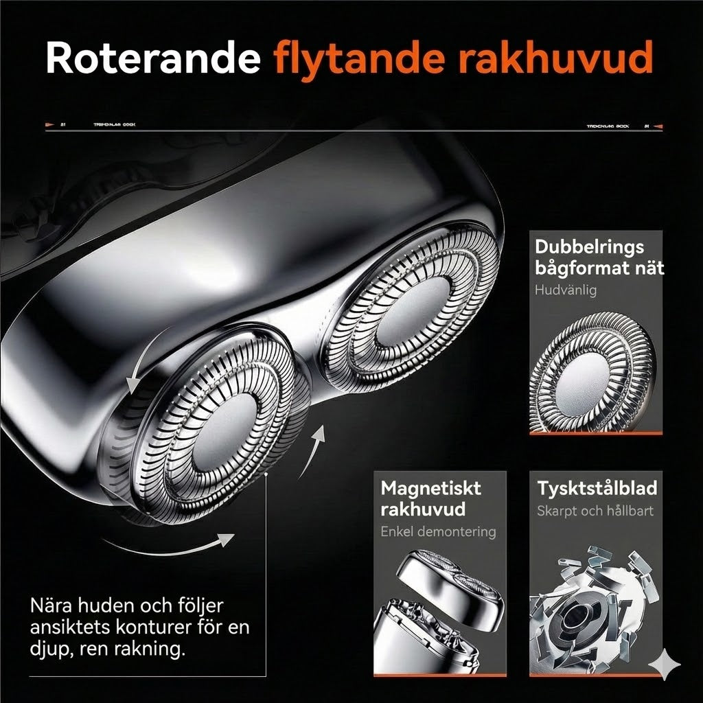 Mini USB-rakhyvel (uppladdningsbar)