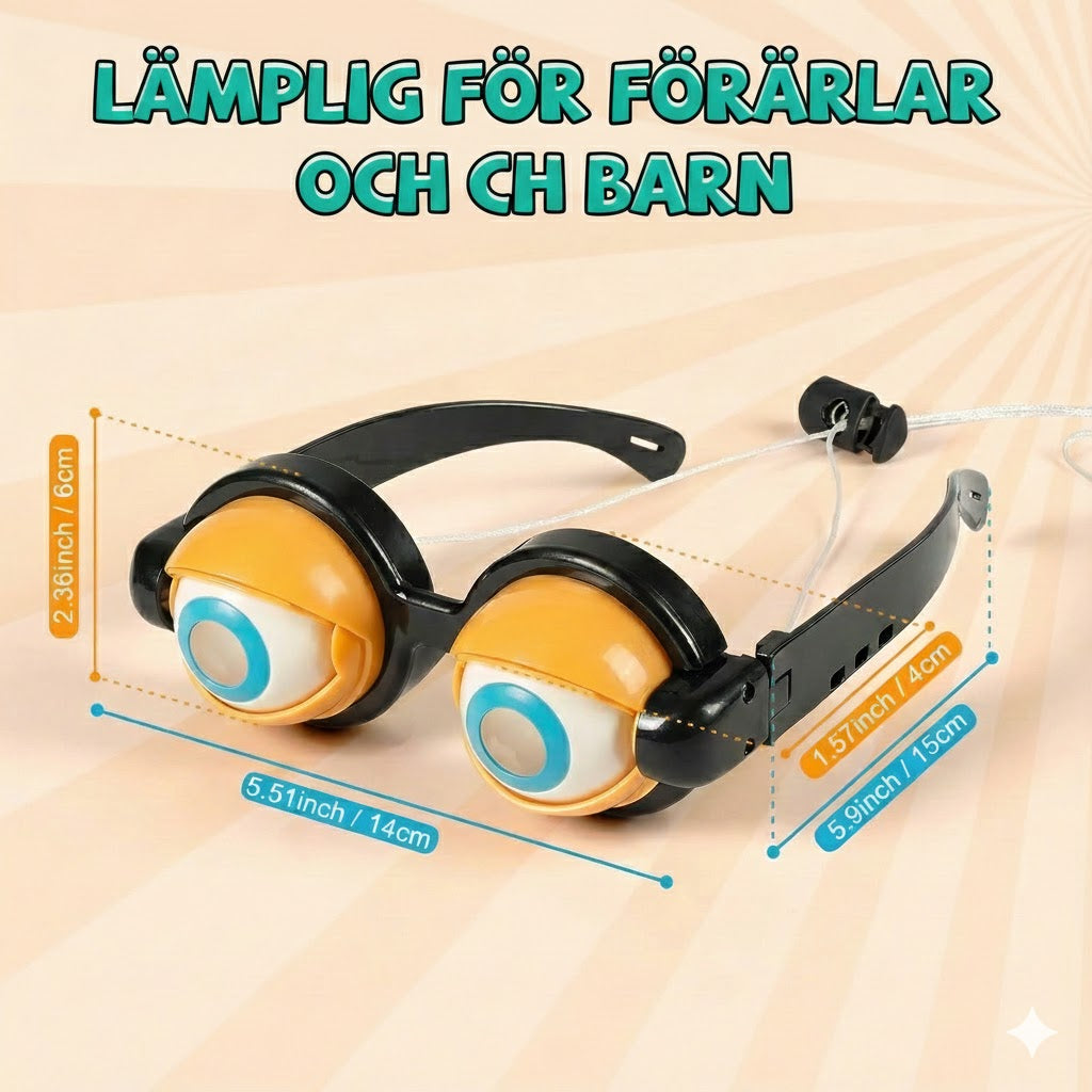 Roliga blinkande glasögon