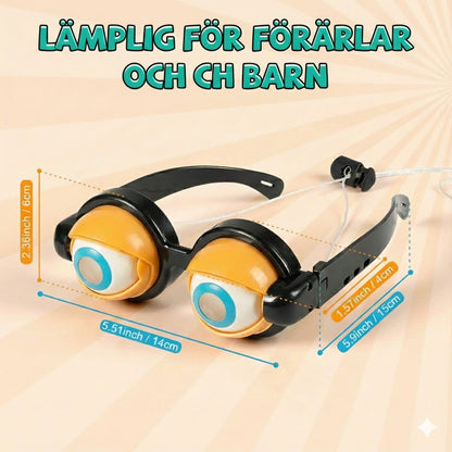 Roliga blinkande glasögon