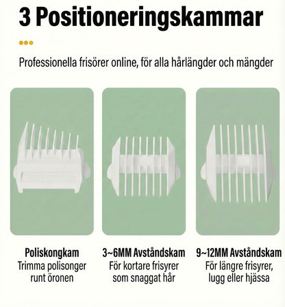 Hårklippare med vakuum funktion (utan kladd)