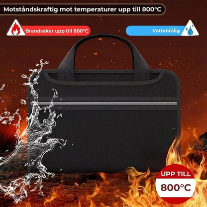 A4 brandsäker dokumentväska (med handtag)