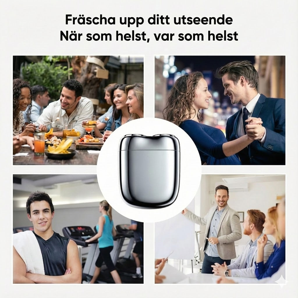 Mini USB-rakhyvel (uppladdningsbar)
