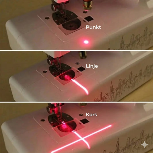 StitchLaser™ laserstyrning för symaskin – för rak sömnad