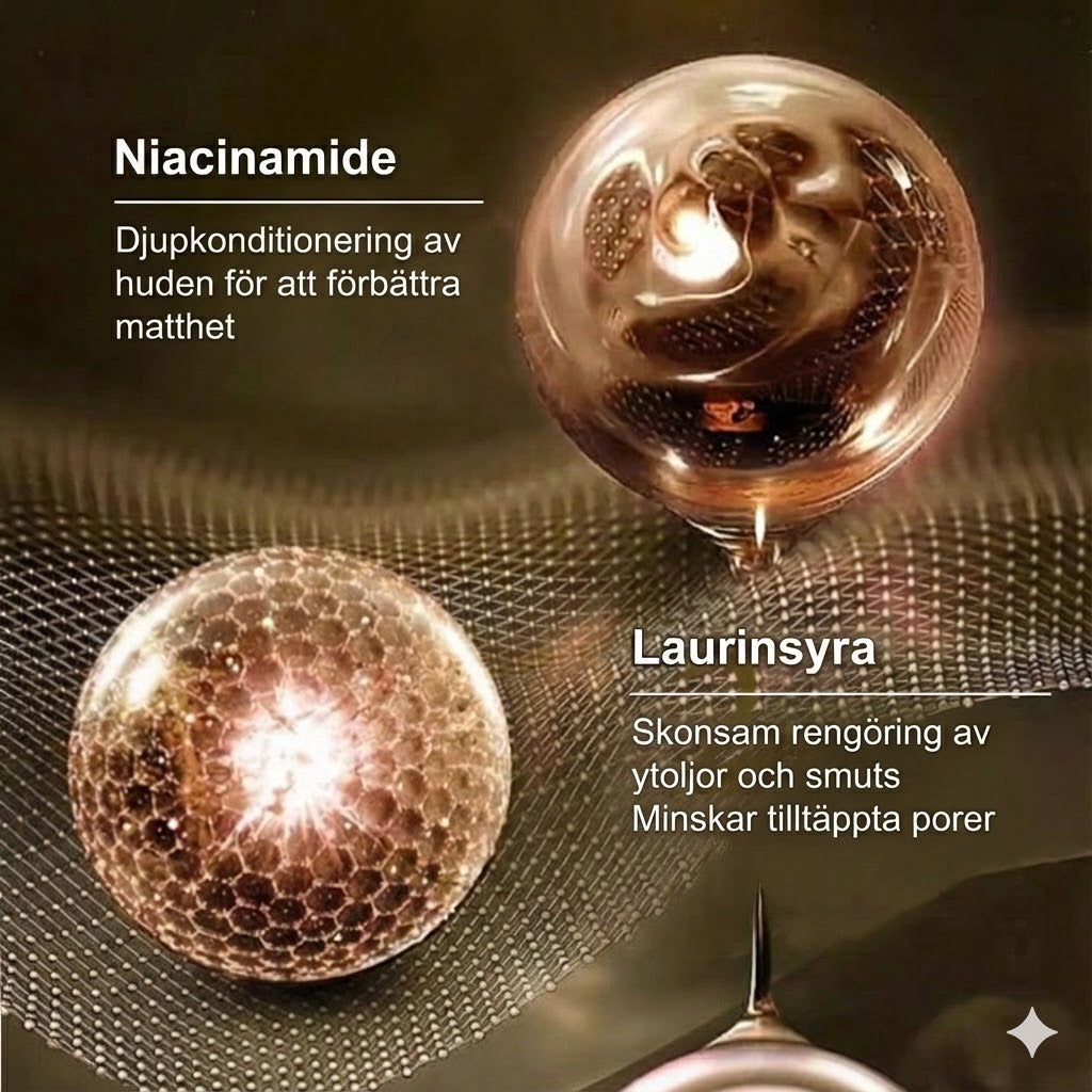 Niacinamid-rengöring (renande & lystergivande)