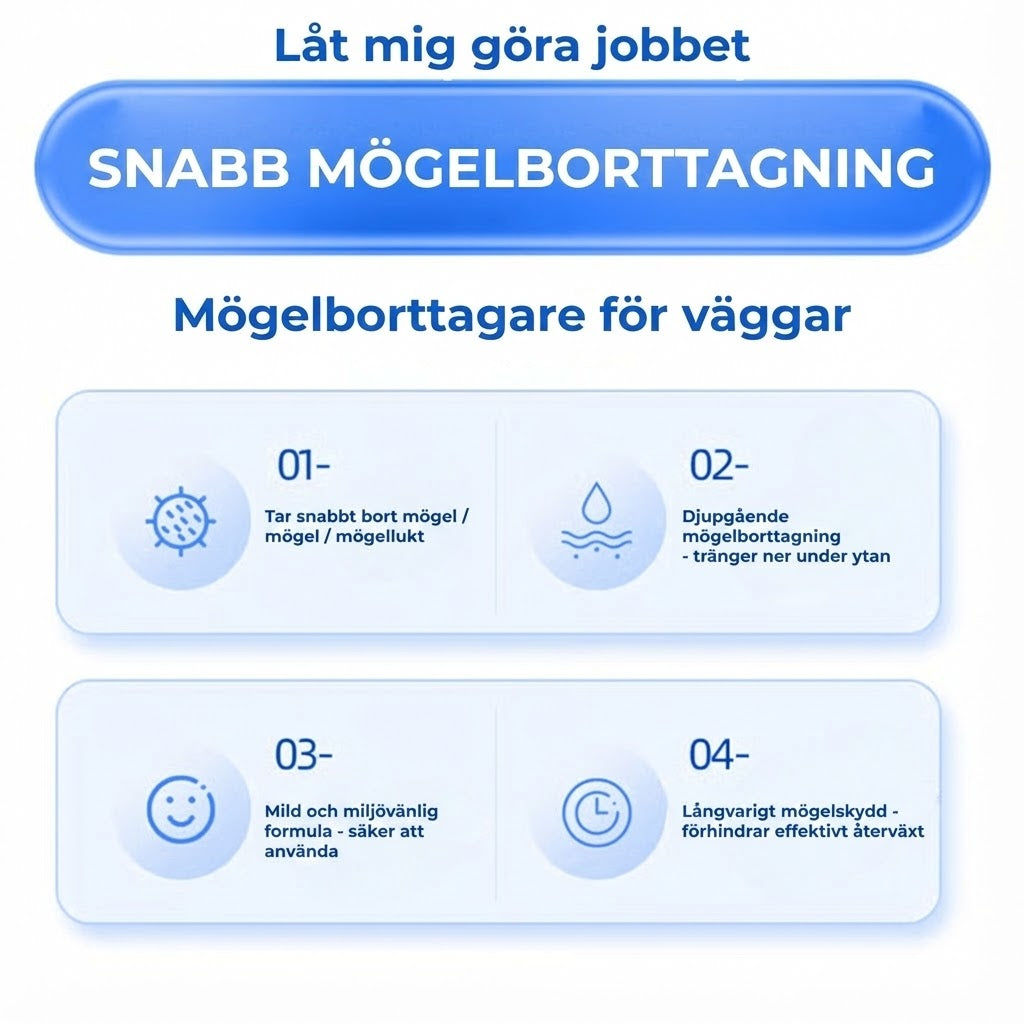 Kraftfull mögelborttagningsspray (omedelbart resultat)