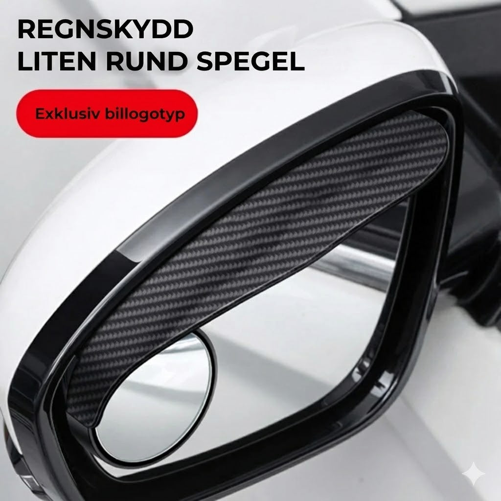 Regn- och solskydd för ytterbackspegel