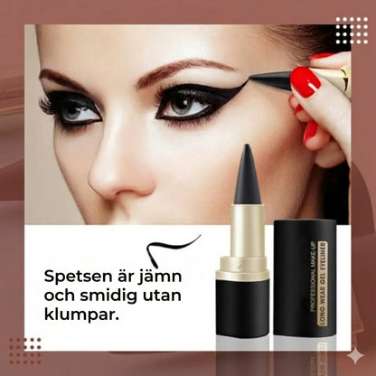 Vattentät eyeliner – matt svart & 12 timmars hållbarhet utan att kladda