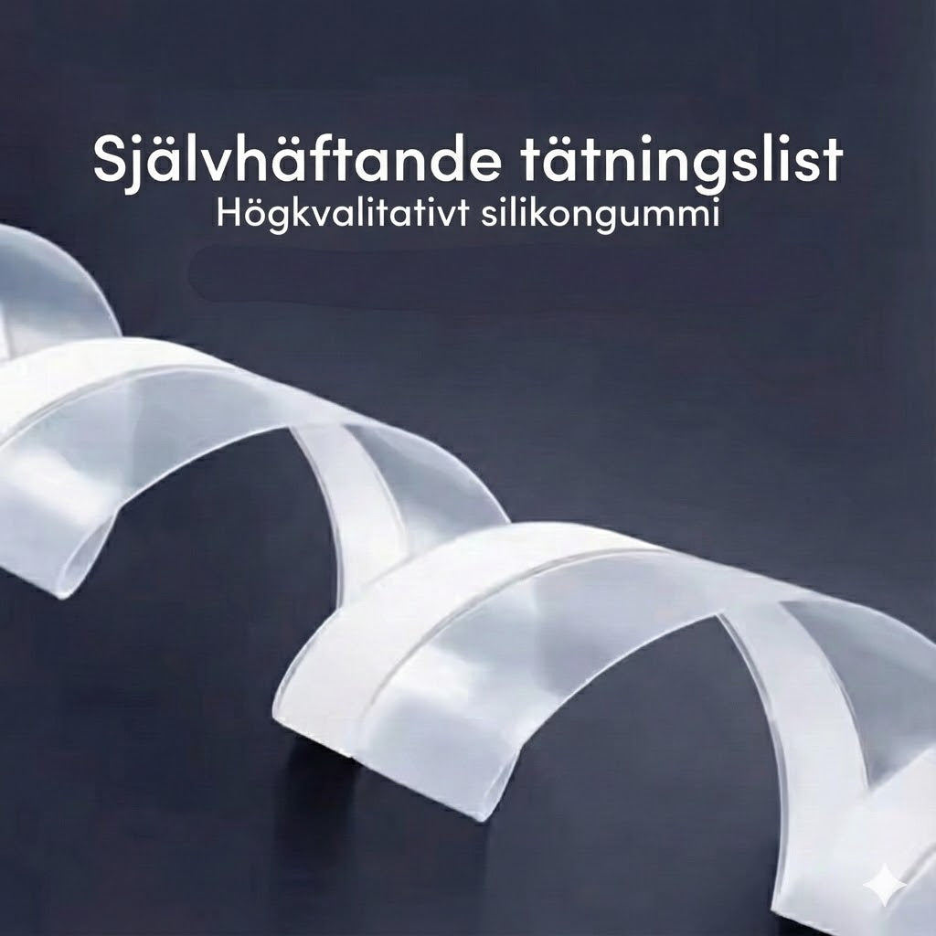 5 m dörrtätningslist – vindtät, dammtät och ljudisolerande