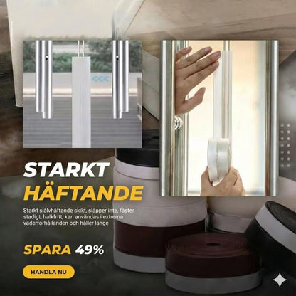 5 m dörrtätningslist – vindtät, dammtät och ljudisolerande