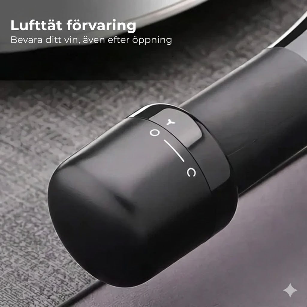 Vakuumpump vinförslutare – håller vinet fräscht längre