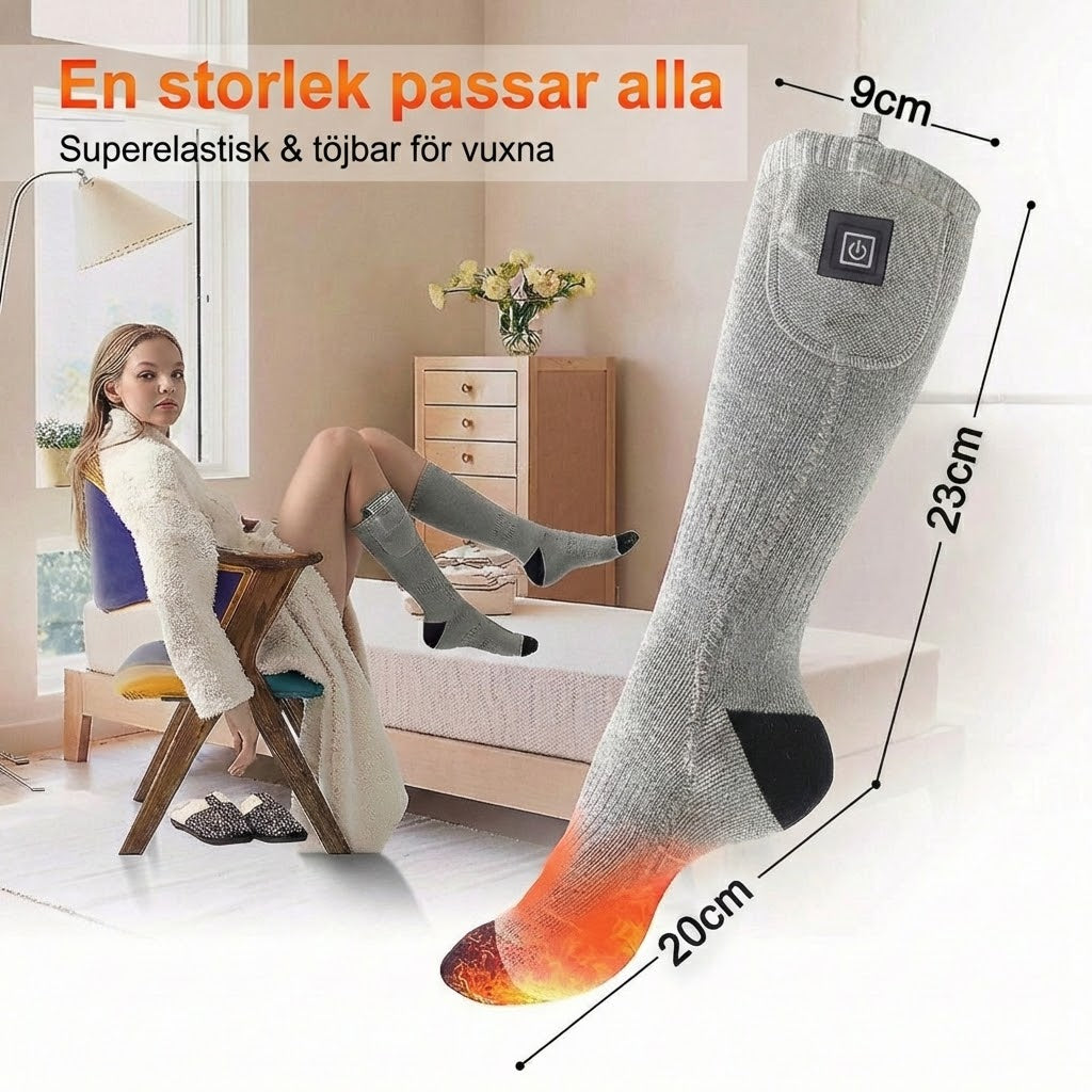 Uppladdningsbara värmestrumpor