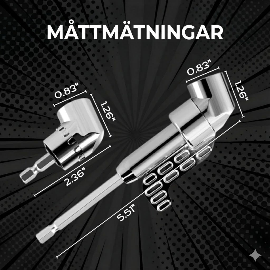 Set med 2 vinklar borr