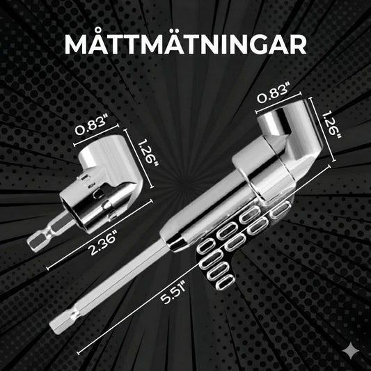 Set med 2 vinklar borr