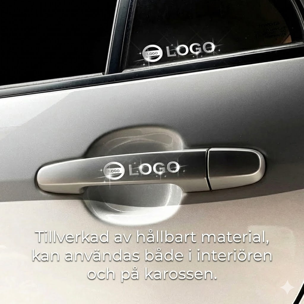 3D-metall bil-emblem