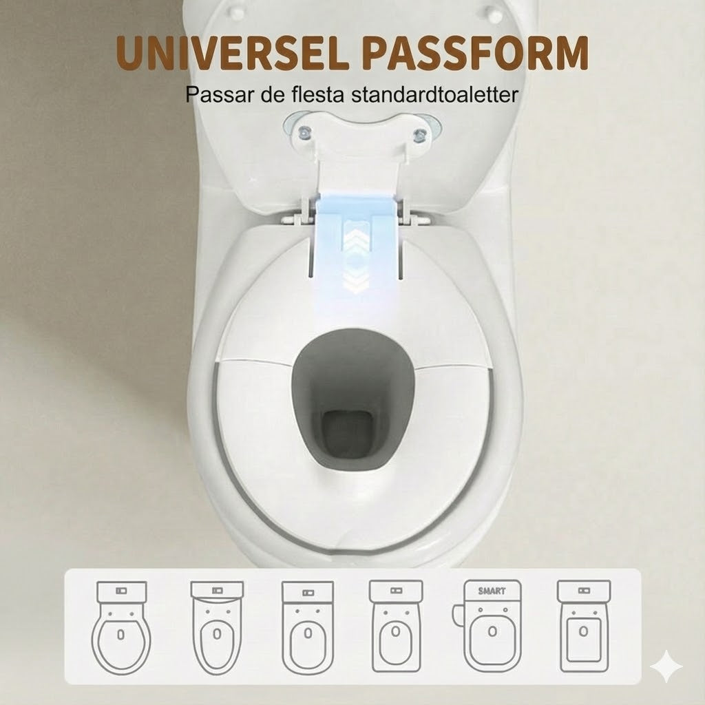 Bärbar, hopfällbar toalettsits för barn