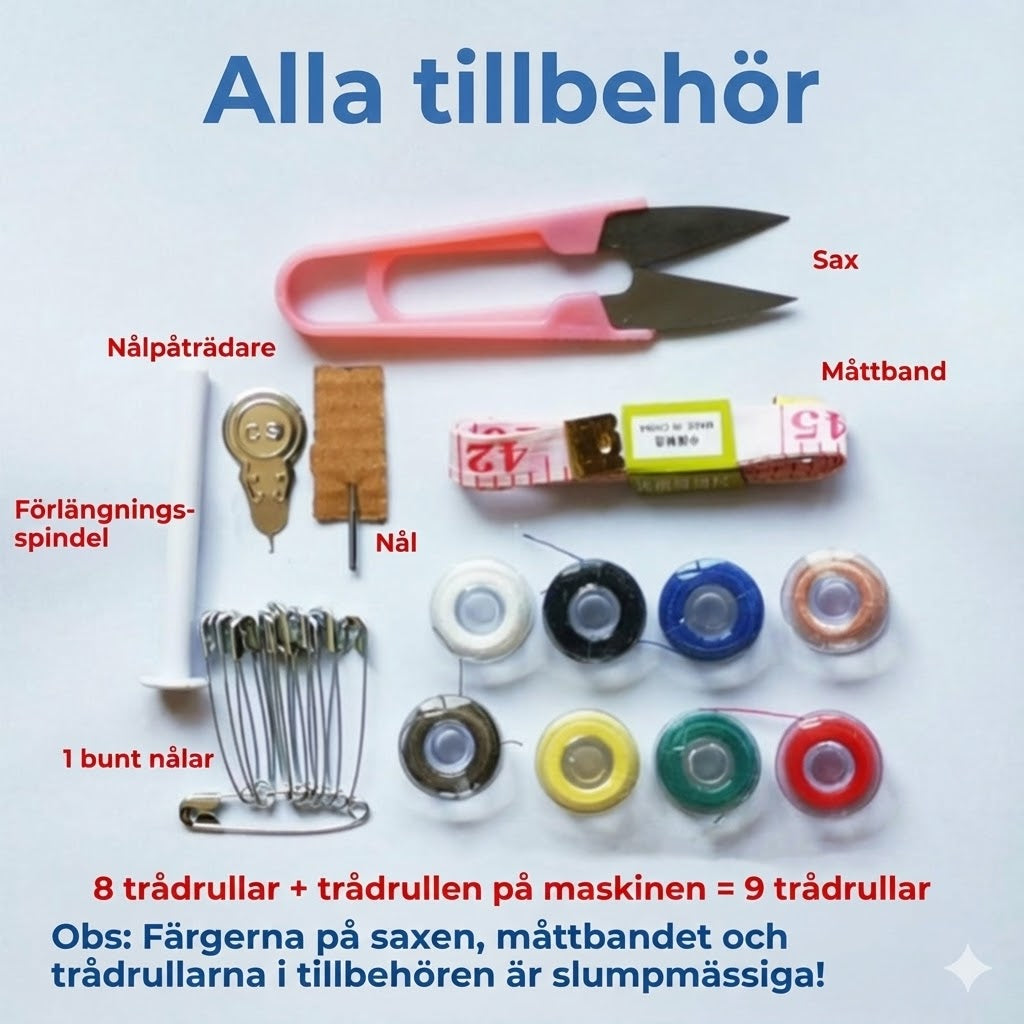 Elektrisk handhållen symaskin – för kläder och gardiner