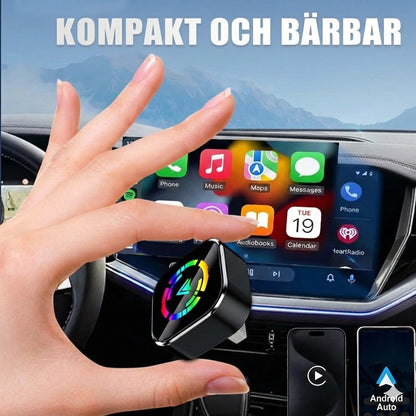 Trådlös 2-i-1-adapter för iPhone och Android Auto