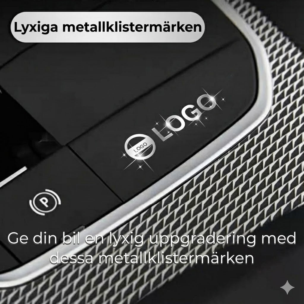 3D-metall bil-emblem