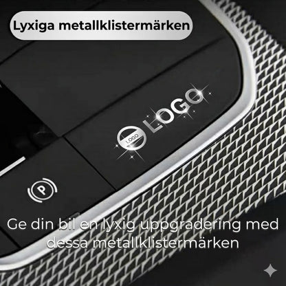 3D-metall bil-emblem