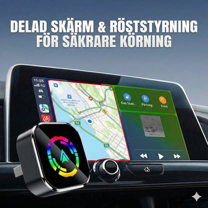 Trådlös 2-i-1-adapter för iPhone och Android Auto