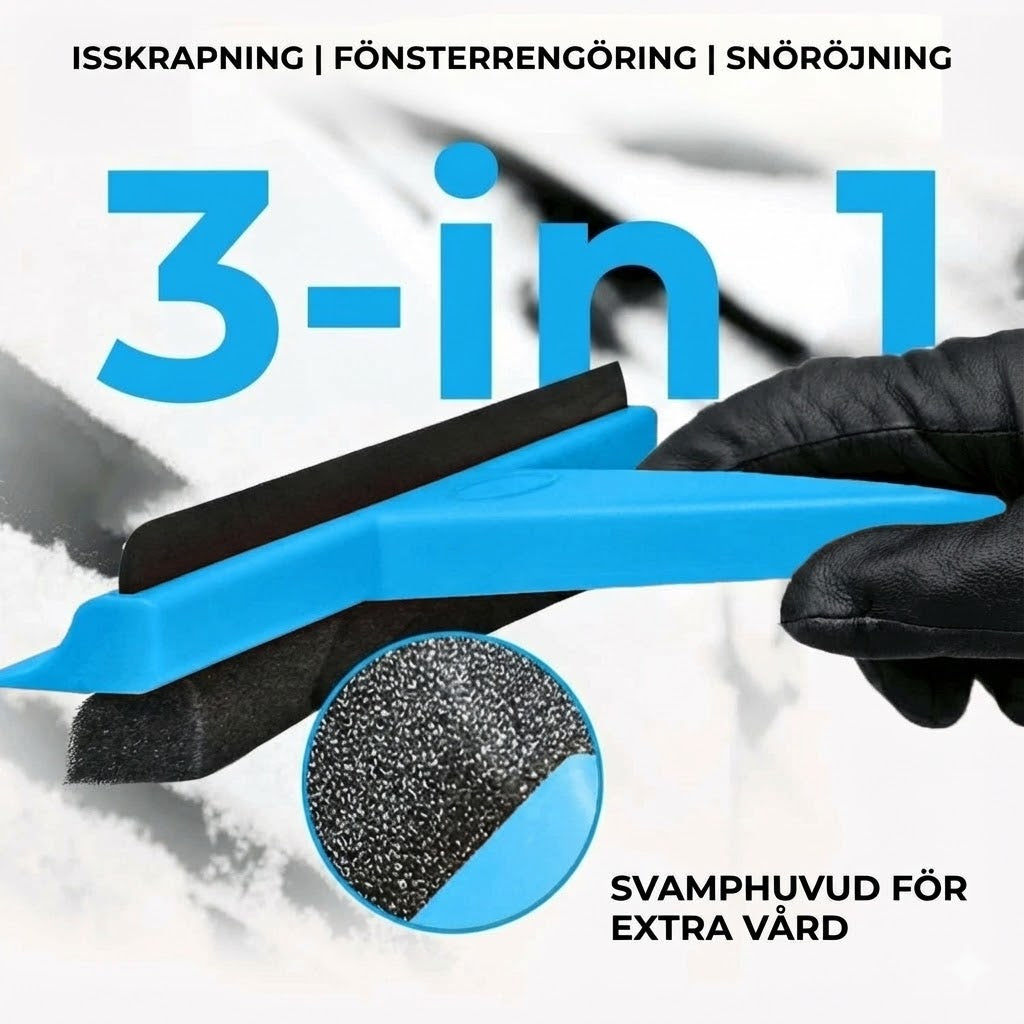 3-i-1 isskrapa set (borste och skrapa)