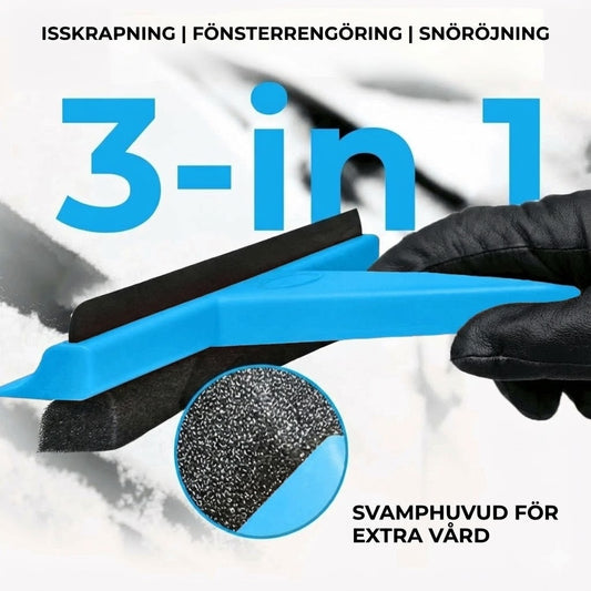 3-i-1 isskrapa set (borste och skrapa)