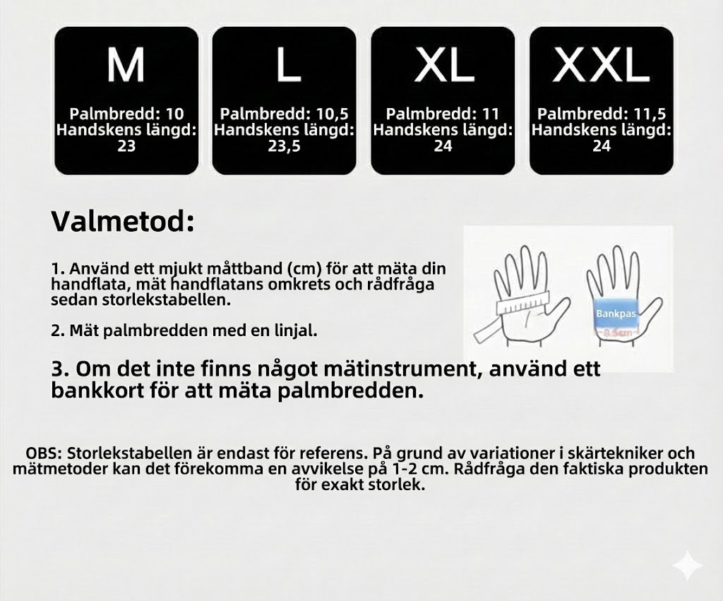 Värmande vinterhandskar med pekskärmsfunktion