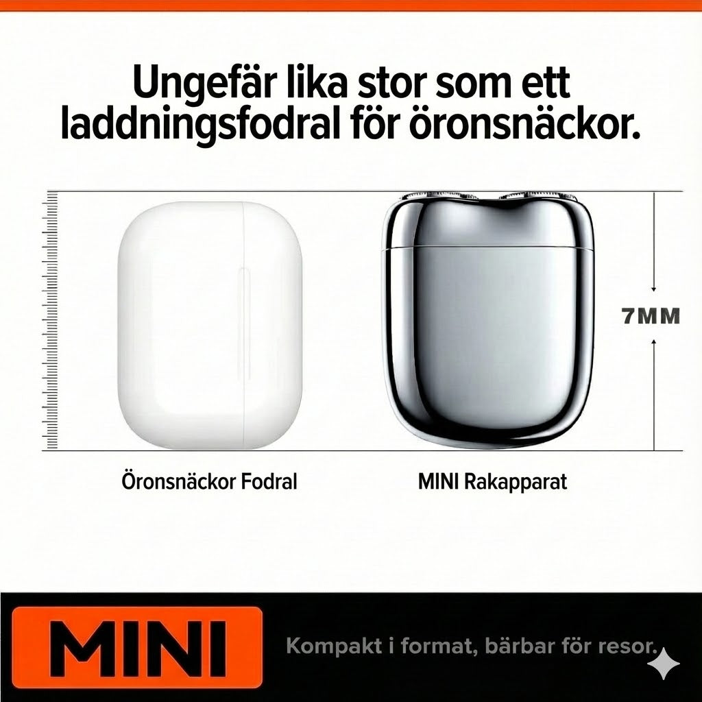Mini USB-rakhyvel (uppladdningsbar)
