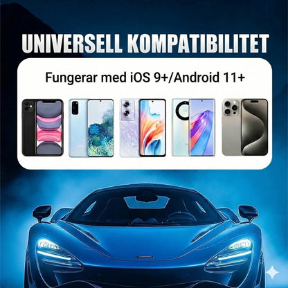 Trådlös 2-i-1-adapter för iPhone och Android Auto
