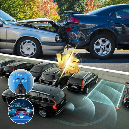 Dashcam-system med fyra kameror